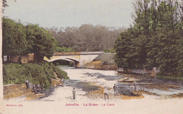 Antique postcard postcard JOINVILLE la strike le cavé colors ed minetrier
