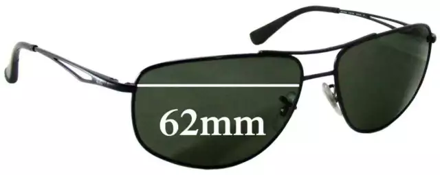 SFx Replacement Sunglass Lenses fits Ray Ban RB3490 - 62mm Wide