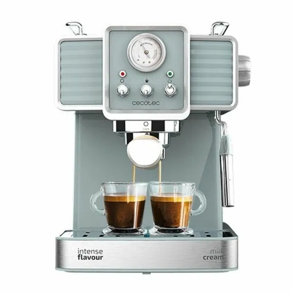 20 Barre Machine Espresso Cafetière 1050W Moussant Lait Buse 1.5L