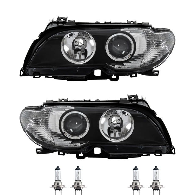 Set Fanali per BMW E46 Coupe Anno 03/03- >> H7 + H7 Incl. Philips Lampade 3PO