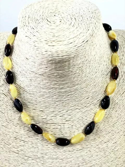 Baltic Amber Necklace Gift Natural Amber Yellow Cherry Beads Ladies Jewelry 8267