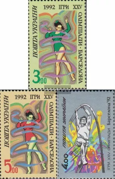 Ukraine 83-85 (kompl.Ausg.) postfrisch 1992 Olympische Sommerspiele