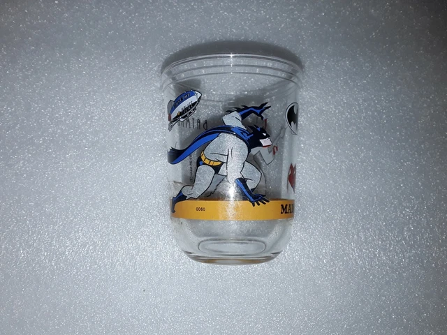 VERRE BATMAN VS Double face Illustré 1995 DC Comics Maille B EUR 6,99