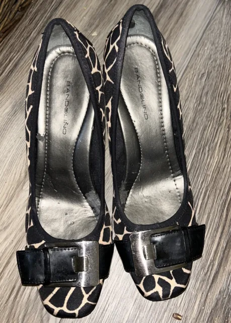 Bandolino Women's Transpose Fashion Wedge Heel Shoes Leopard Size 7.5