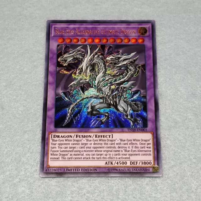 1x Yugioh Blue Eyes Alternative Ultimate Dragon TN19 Prismatic Secret Card NM