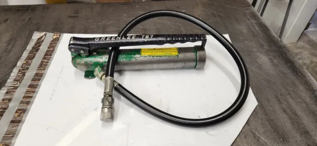 Greenlee 767 Hand Pump for Hydraulic Knockout PunchTools.  NEEDS OIL TOPED OFF
