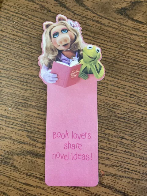 Vintage Miss Piggy & Kermit the Frog Bookmark 8” Book Lovers Hallmark 1980