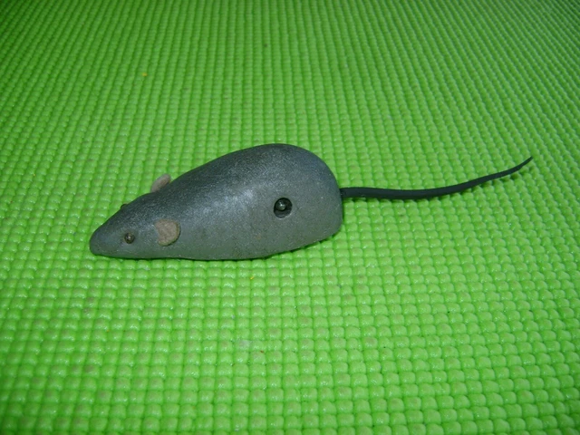 Souris Mécanique En Tôle Floquée La Hotte St-Nicolas - Années 1960, Avec Boîte D'origine - Occasion