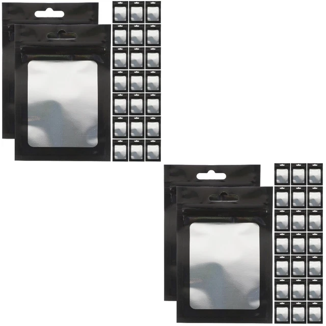 200 Pcs Zipper Storage Baggies Clear Sealable Bags Jewelry