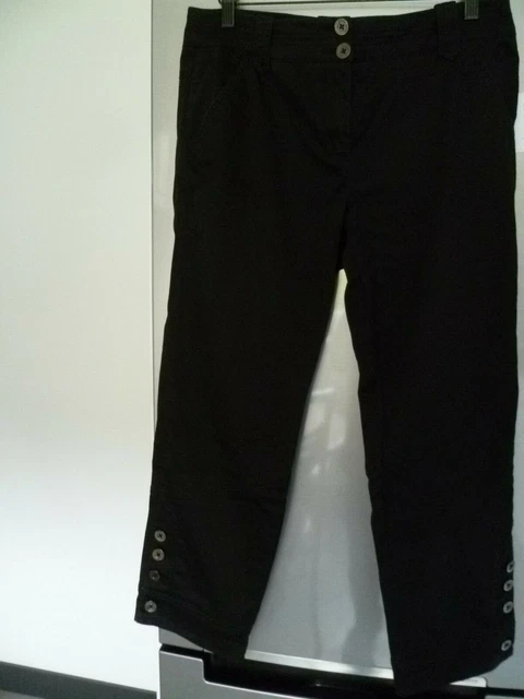 PANTALON PANTACOURT Femme Patrice Breal Noir EUR 5,00