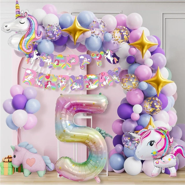 104 Pezzi Unicorno Festa Bambina Regalo Gadget Unicorno Compleanno - Foto 7