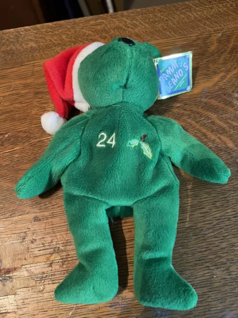 KEN GRIFFEY JR. #24 Salvino’s Bamm Beano’s 1998 Green Christmas Bear