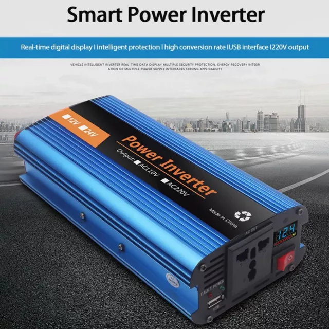 4000W Sine`wave Inverter High`Power Car`Inverter Solar`inverter 12V/24V-220V New