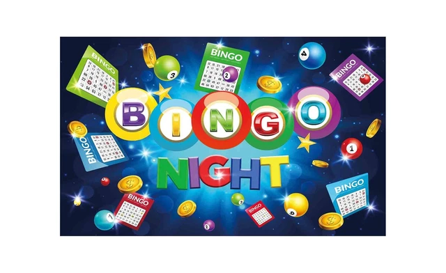 Allenjoy Bingo Night Theme Backdrop Game Time Cards Winning Ball Party Suppli...