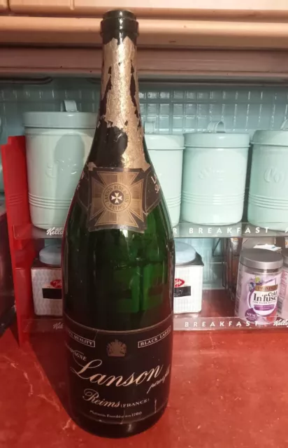 Vintage 1961/2  Lanson Jeroboam 18" Empty Champagne Bottle