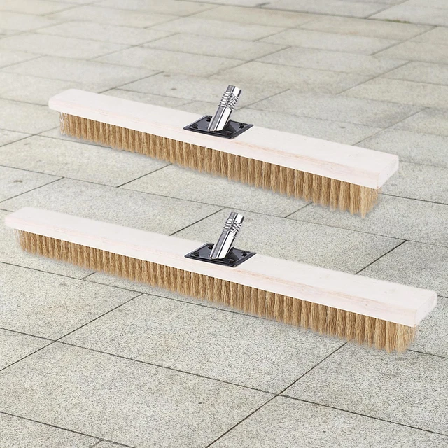 Balai Piscine Brosse Métallique Gatphy - 4 Sections Réglables Pour Nettoyer Terrasses, Piscines Et Sols Extérieurs Balai Brosse Sol