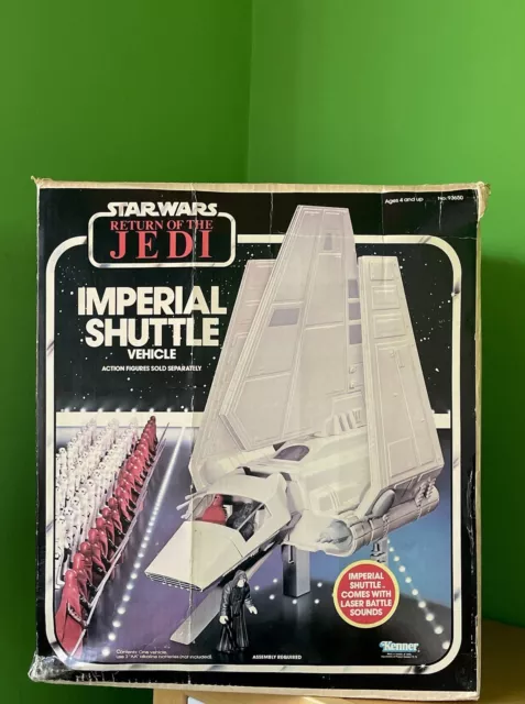 Imperial Shuttle 1984 VINTAGE Star Wars KENNER ROTJ SCATOLA VUOTA senza spedizione figura 70 80