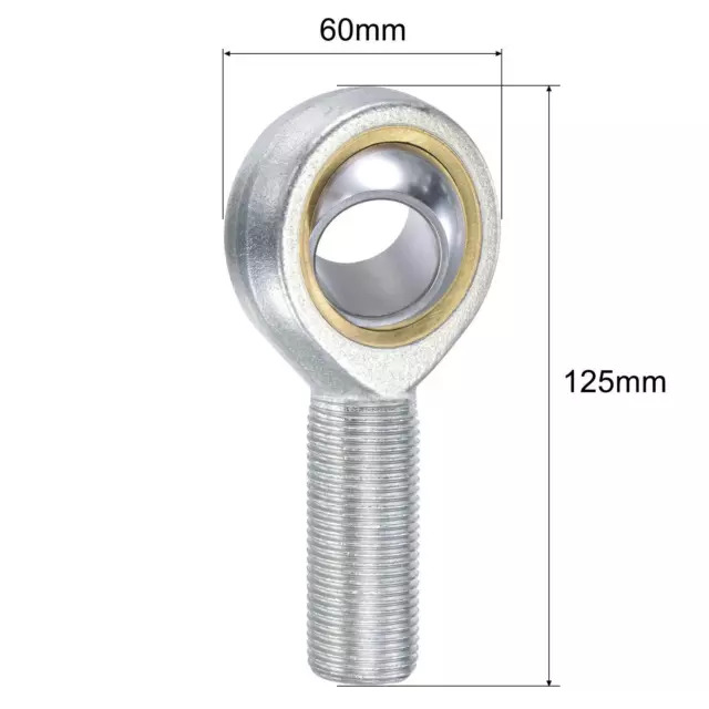 SA25TK POSA25 Rod End Bearing 25mm Bore M25x2 Left Hand Male Thread 2