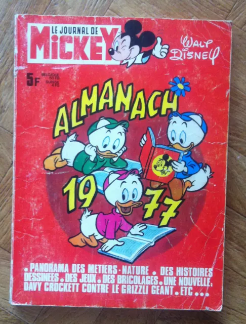 Almanach Journal De Mickey 1977 Abe  (A12)