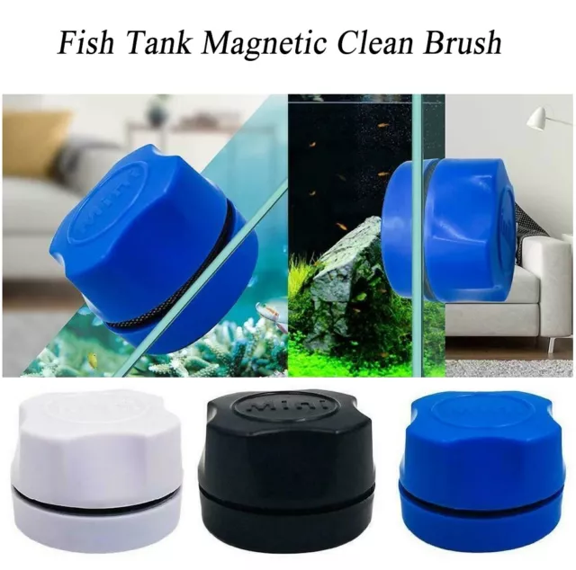 Magnetic Clean Brush Aquarium Fish Tank Glass Algae Scraper Cleaner Floating Aus