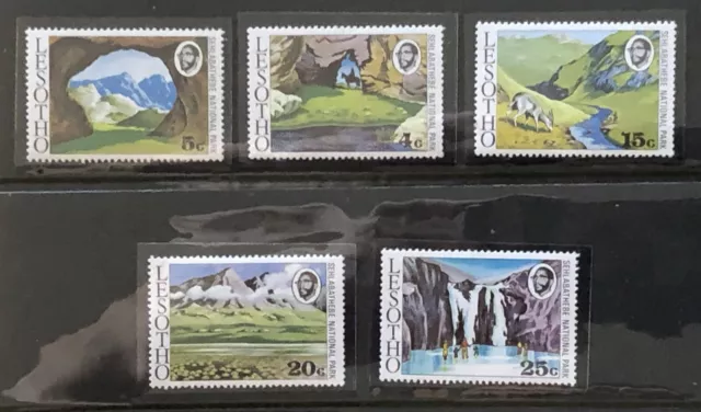 Lesotho - 1975 Sehlabathebe National Park Set Nhm Sg 278 - 282