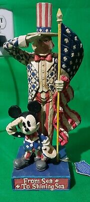Jim Shore 4004152 America Originals Disney Mickey Mouse Uncle Sam