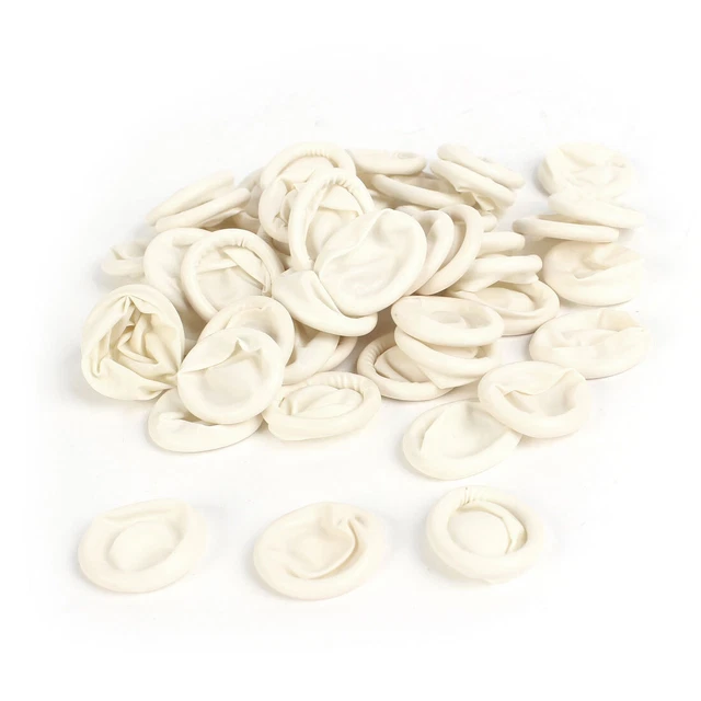 industria laboratorio  protettivo Finger cots bianco 2 x0.3cm 50x