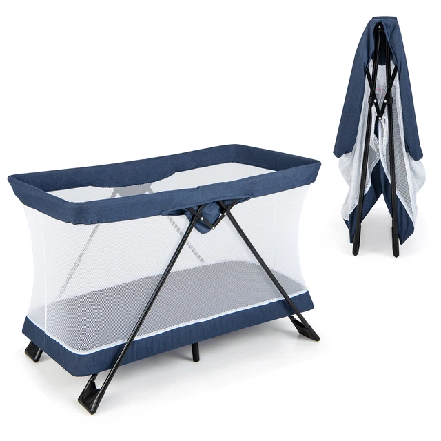 Foldable Portacot Newborn Baby Cot Infant Toddler Travel Crib Playard Playpen