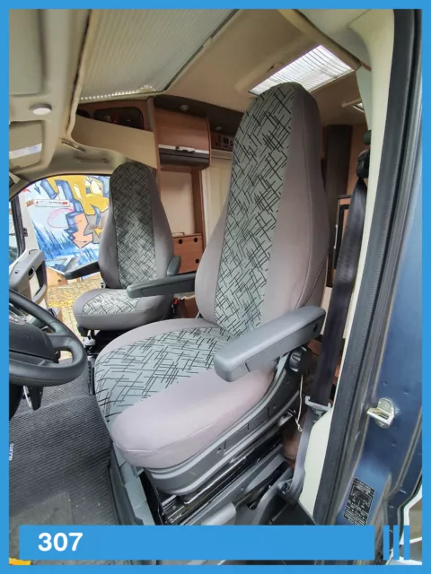 Sitzbezüge passend für La Strada Wohnmobil Camper Caravan Schwarz