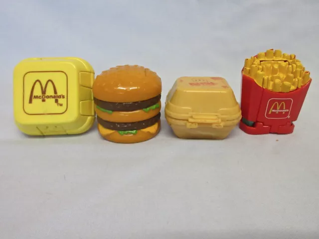 McDonalds Happy Meal Changeable / Transformers x 4 From 1987, 1988 & 1990