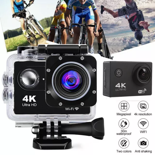 Ultra 4K 1080P Action WiFi Camera DV Sports Camcorder Underwater Cam Waterproof