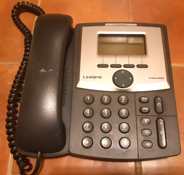 Telefono Digitale Cisco Linksys Ip Phone Spa922 (Si Accende, Da Testare)