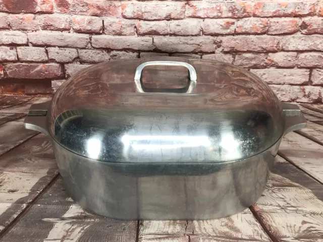 Vintage Magnalite GHC Aluminum Dutch Oven Roaster 13 QT. Oval Roaster