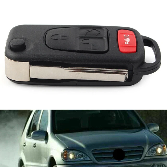 1 Pcs 4 Button Remote Key Fob Shell Case for Mercedes-Benz Mercedes Benz ML SLK