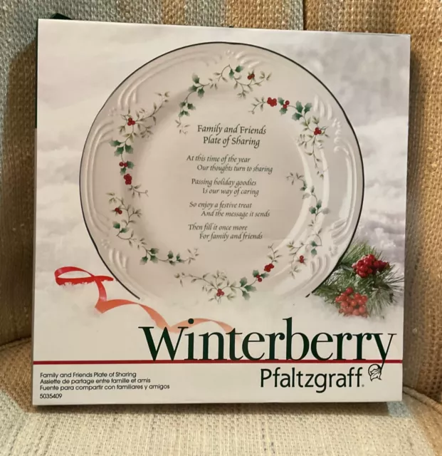 Pfaltzgraff Winterberry Family and Friends Plate of Sharing 12" COOKIE PLATE