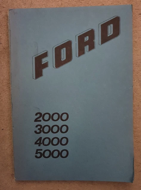 FORD 2000 3000 4000 5000 7000 3400-5550 Manuale di servizio riparazione