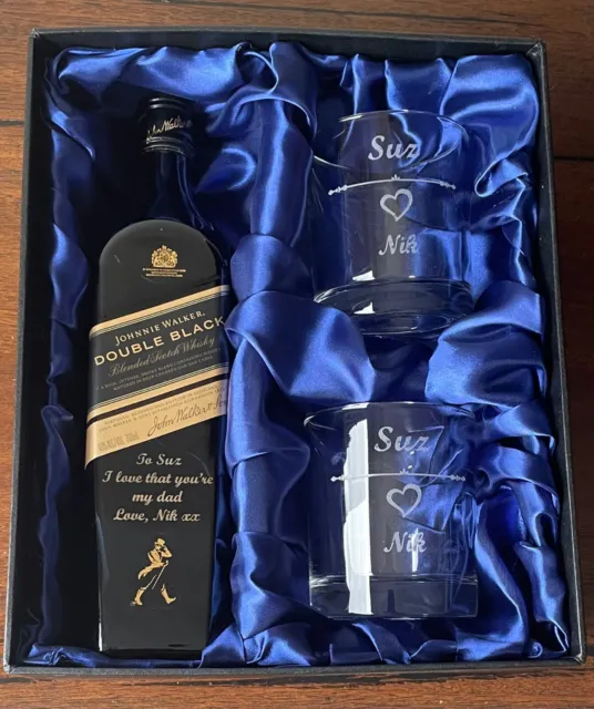 Johnnie Walker Double Black Scotch Whisky Gift Pack 700mL 3