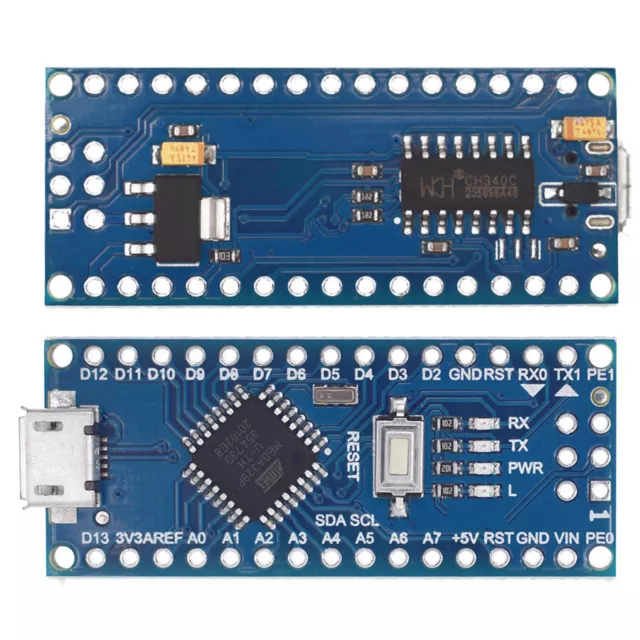 Carte NANO V3 ATmega328P non soudée compatible Arduino Nano V3 Micro USB