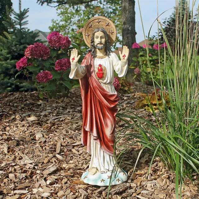 Design Toscano Sacred Heart of Jesus Italian-Style Garden Statue