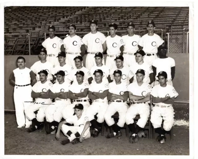 1952 Orig Cuban  Baseball Amateur Champion Winning Team Photo CUBANALECO BBC