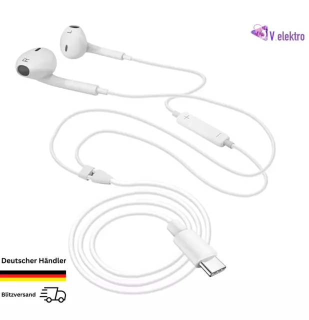 Kopfhörer für Apple Headset In Ear USB-C für iPad iPhone 15 Pro Max 15 Plus ✅