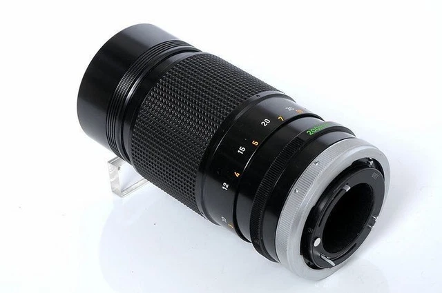 Canon Fd 200mm F4 S. S. C. Mf Téléphoto Prime Objectif Excellent De Japon F/S 3