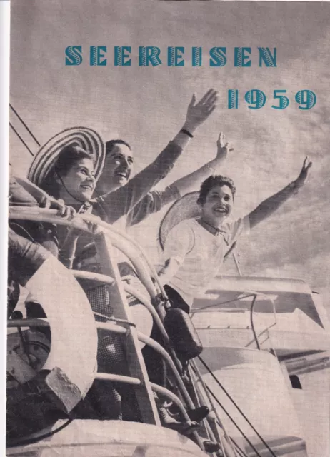 Altes Reiseprorpekt-Seereisen 1959(Leins-Reisen)