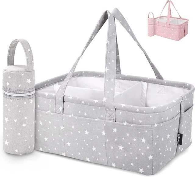 Baby Diaper Caddy Organizer Baby Shower Basket Large Nursery Storage Bin
