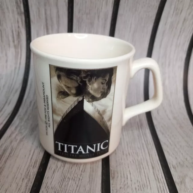 Vintage Titanic Official Movie Tour Coffee Mug 1998 Fox & Paramount tea cup