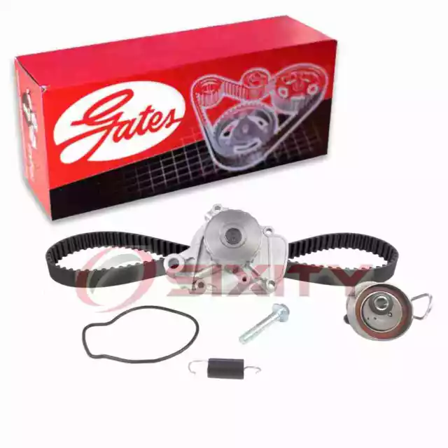 Gates TCKWP265A Timing Belt Kit With Water Pump; PowerGrip Premium OE