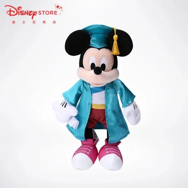 DISNEY PARKS MICKEY Mouse Class of 2021 Graduation Plush 14" Teal Cap