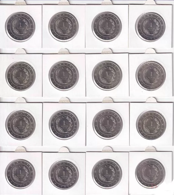 16 Great Turkish States Commemorative Coin Set - 2015 - 16 Buyuk Turk Devletleri 2