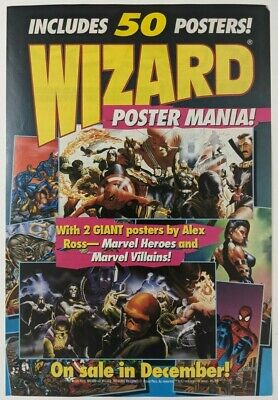 Wizard Poster Mania Print Ad Art PROMO Original Alex Ross Psylocke Spider-Man