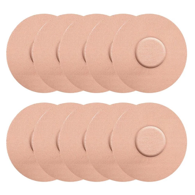 10x Patch Adesive Impermeabili Coperture Sensore Sportivo Nastro Overpatch (Nudo)